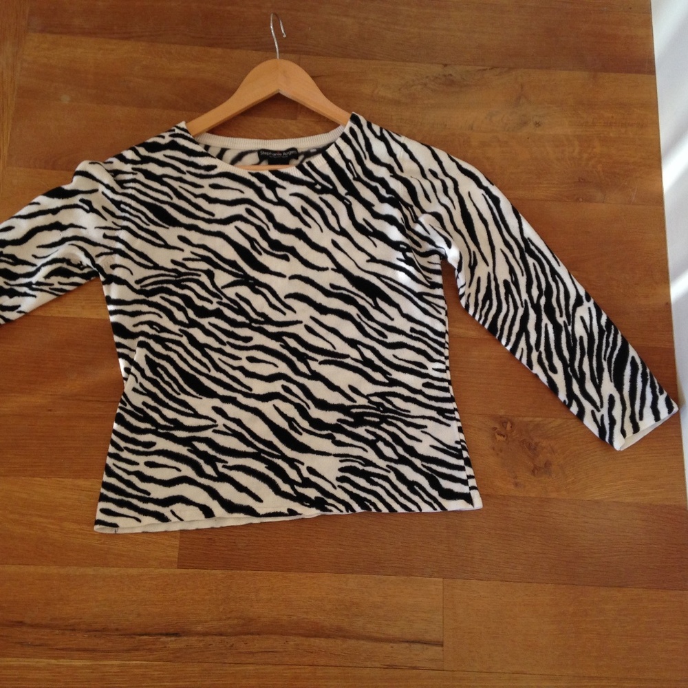Zebra print sweater